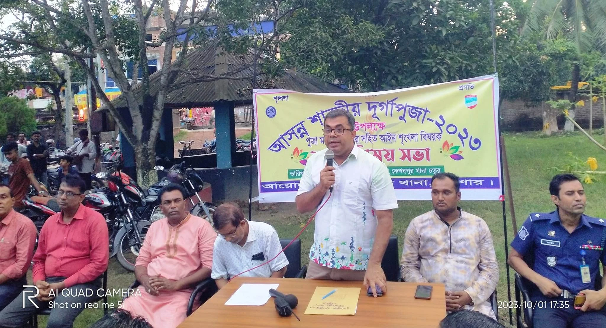 কেশবপুরে পূজায় মন্দিরে সিসি ক্যামেরা স্থাপন, অশ্লীল গান বাজনা বন্ধে সিদ্ধান্ত