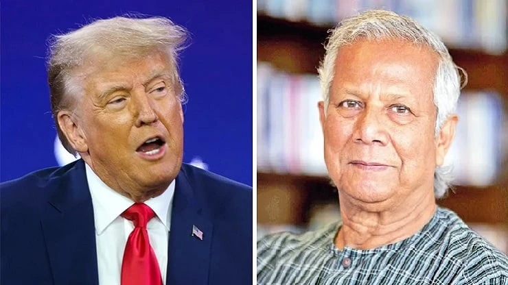 ডোনাল্ড ট্রাম্পকে ড. ইউনূসের শুভেচ্ছা, দুদেশের সম্পর্ক গভীর-উন্নত হওয়ার প্রত্যাশা
