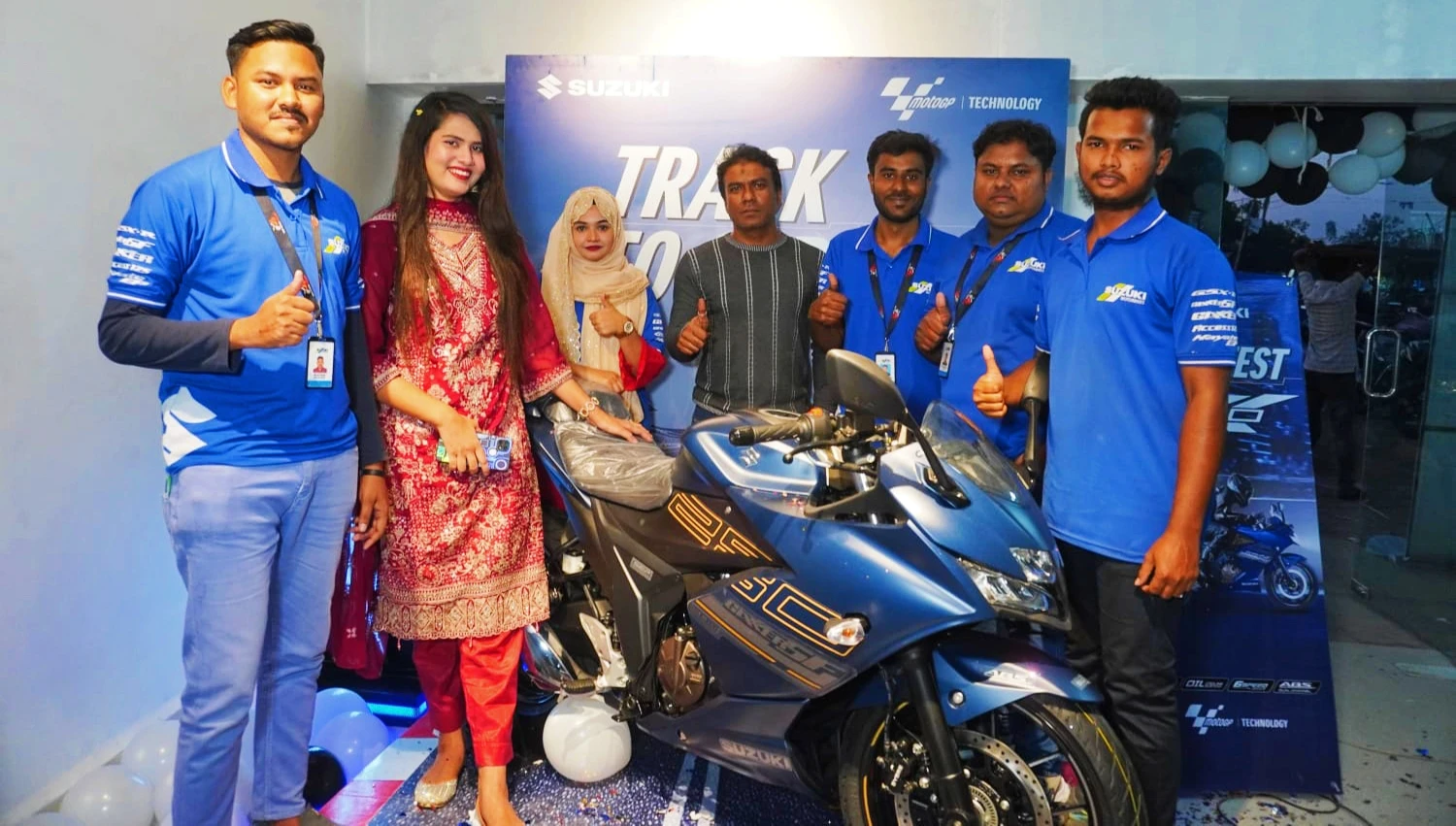 চুকনগরে নিউ সুজুকি গ্যালারিতে সুজুকি জিক্সার ২৫০ সিসি বাইক লঞ্চিং