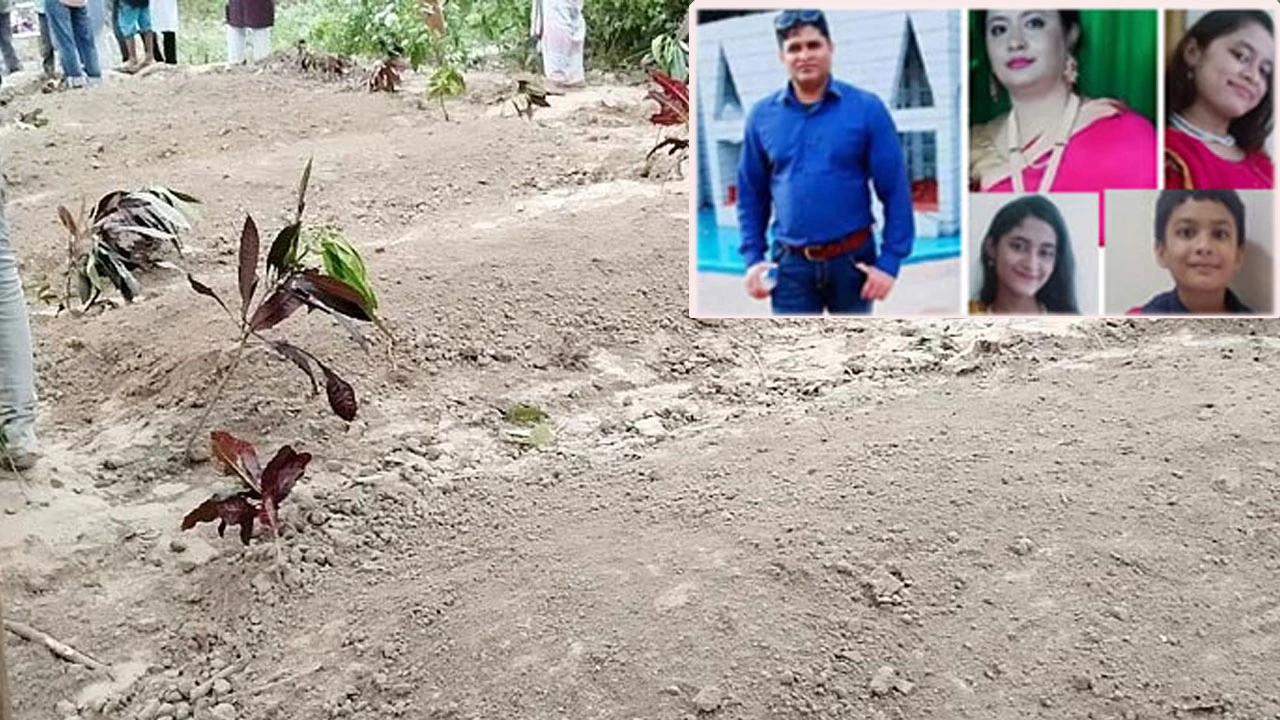 বেইলি রোডে আগুনে নিহত তিন সন্তান ও স্বামী-স্ত্রীর পাশাপাশি দাফন