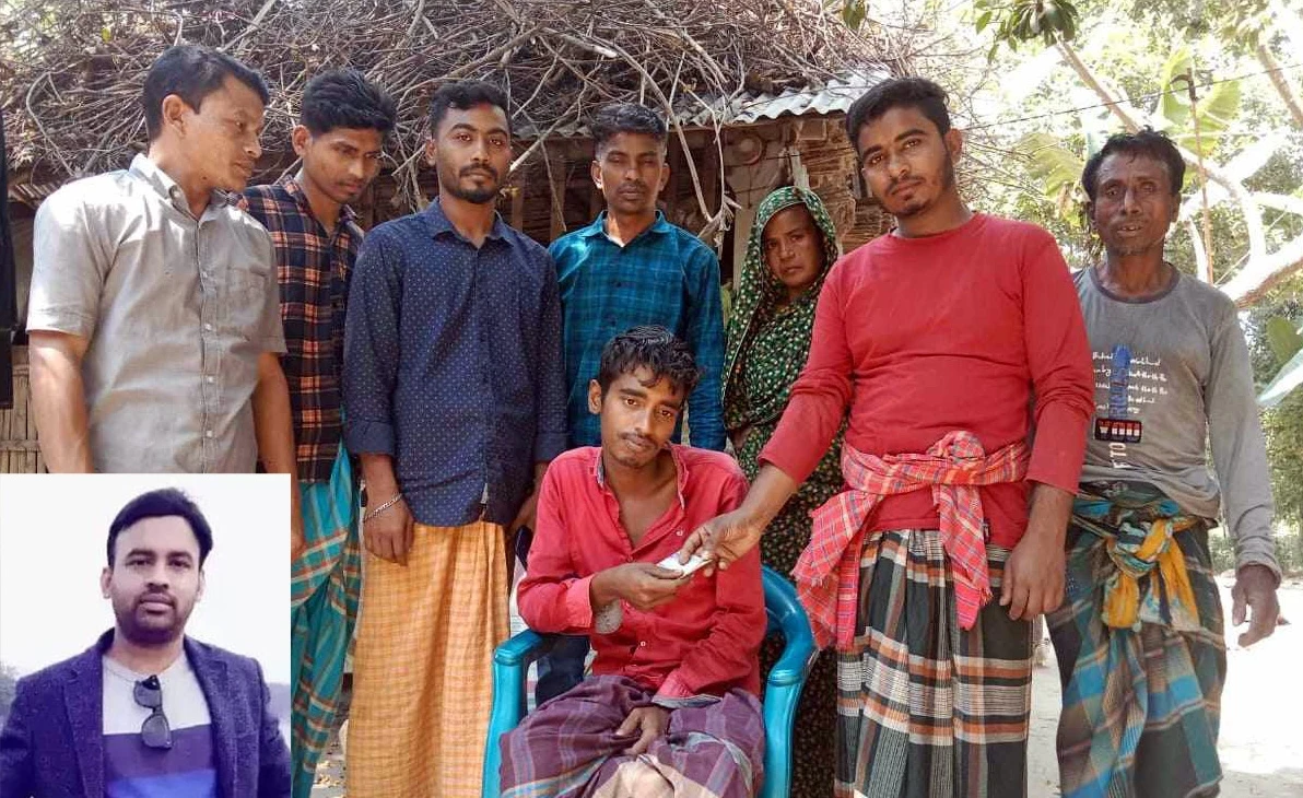 কেশবপুরে গ্যাংগ্রিন আক্রান্ত যুবকের পাশে প্রবাসী আবু সাঈদ