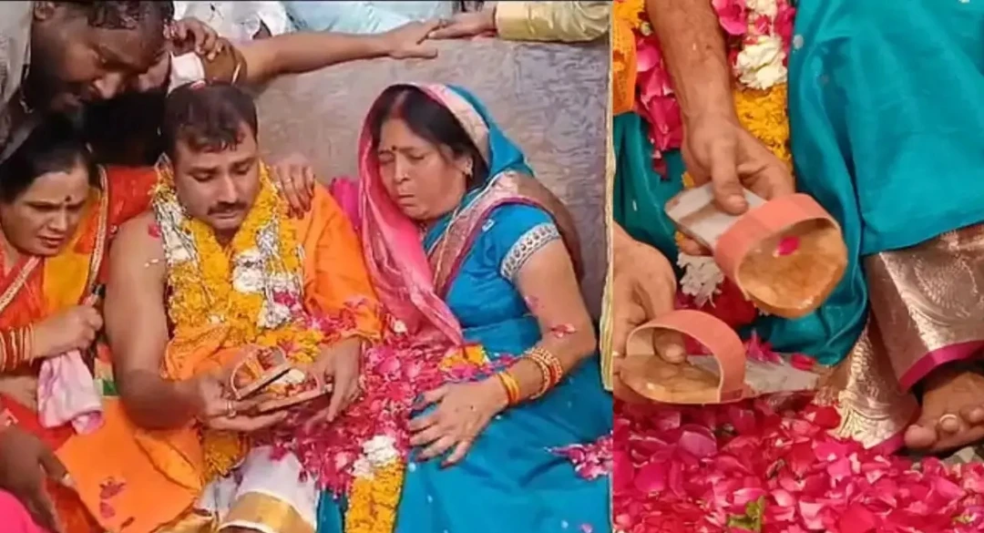গায়ের চামড়া কেটে মায়ের জন্য জুতা বানালেন যুবক